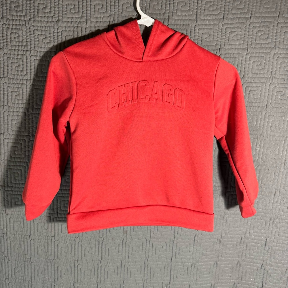 Shein Pullover Sweater Youth Size 6y Red Chicago Hoodie